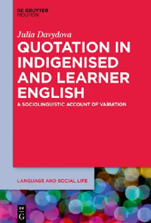 Cover of Quotation in Indigenised and Learner English