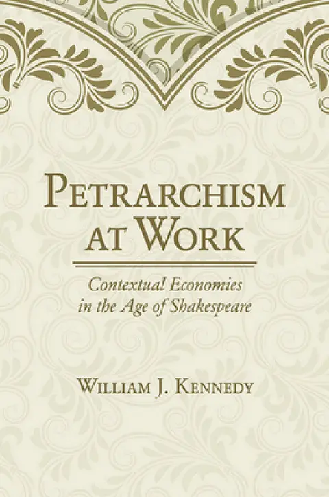 Cover of Petrarchism at Work