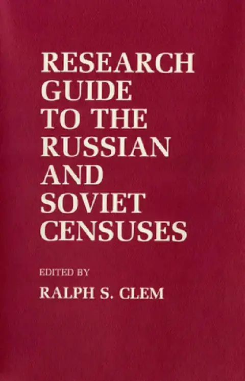 Cover of Research Guide to the Russian and Soviet Censuses