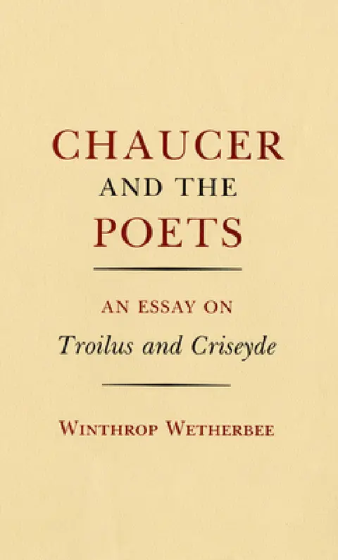 Cover of Chaucer and the Poets