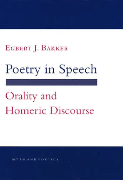 Cover of Poetry in Speech