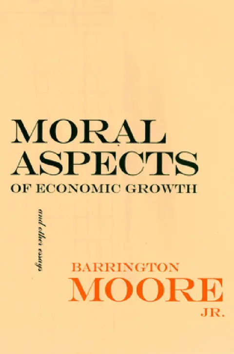 Cover of Moral Aspects of Economic Growth, and Other Essays