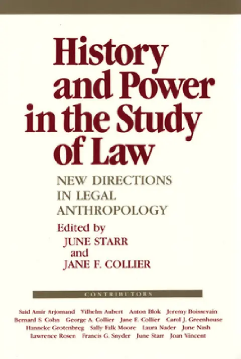 Cover of History and Power in the Study of Law
