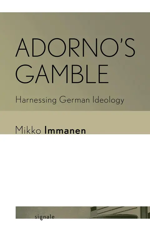 Cover of Adorno's Gamble