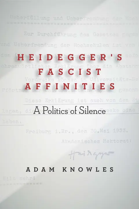 Cover of Heidegger's Fascist Affinities