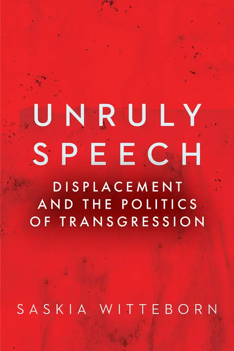 Cover of Unruly Speech