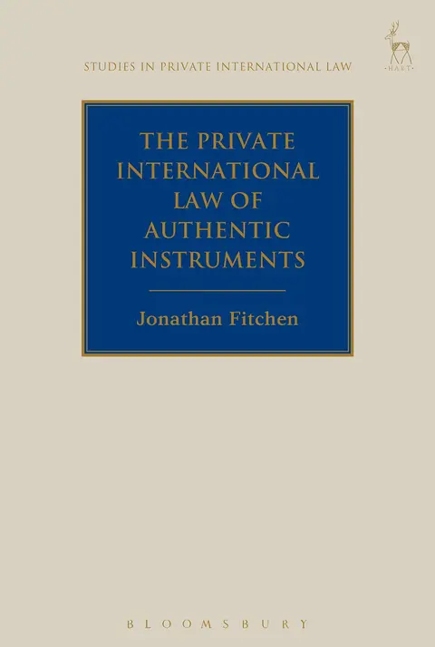 Cover of The Private International Law of Authentic Instruments