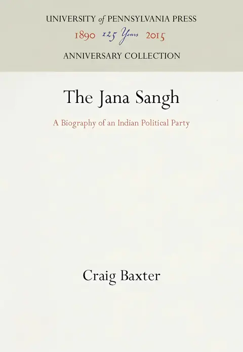 Cover of Jana Sangh