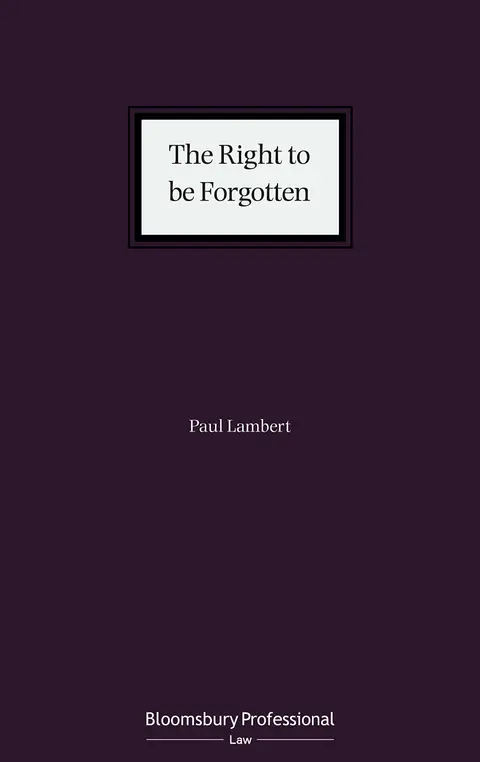 Cover of Right to Be Forgotten