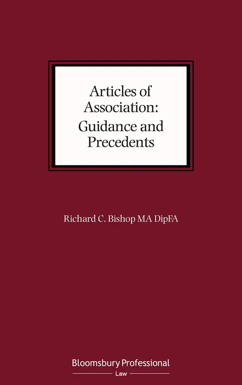 Cover of Articles of Association