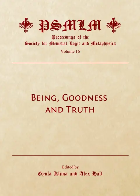 Cover of Being, Goodness and Truth