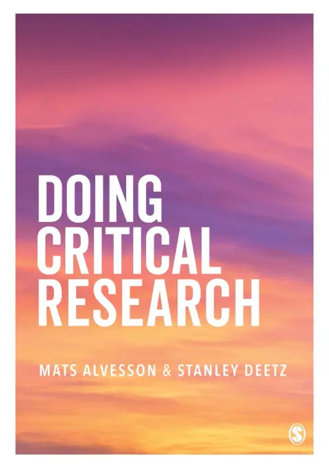 Cover of Doing Critical Research