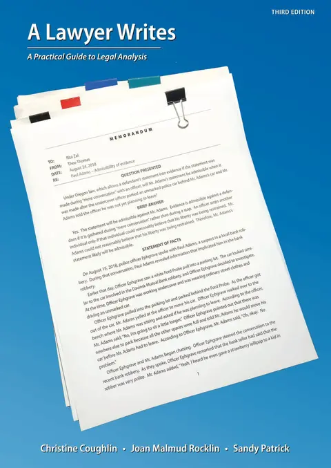 Cover of A Lawyer Writes