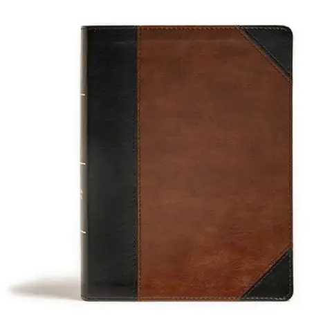 Cover of CSB Tony Evans Study Bible, Black/Brown Leathertouch