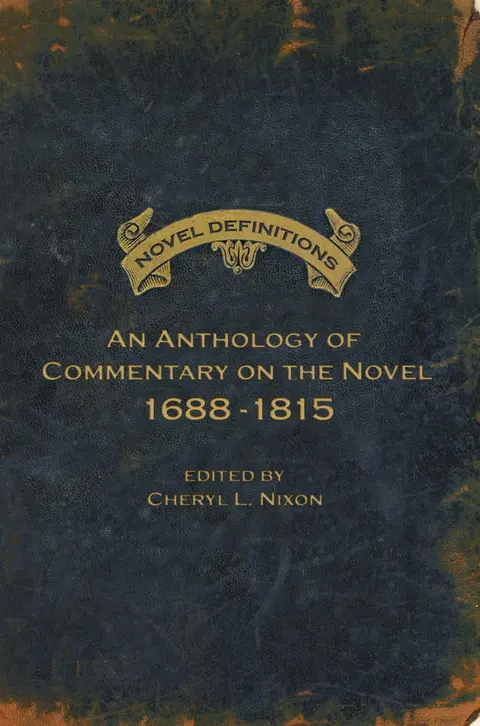 Cover of Novel Definitions