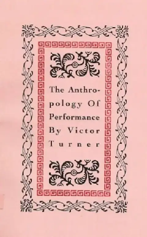 Cover of The Anthropology of Performance