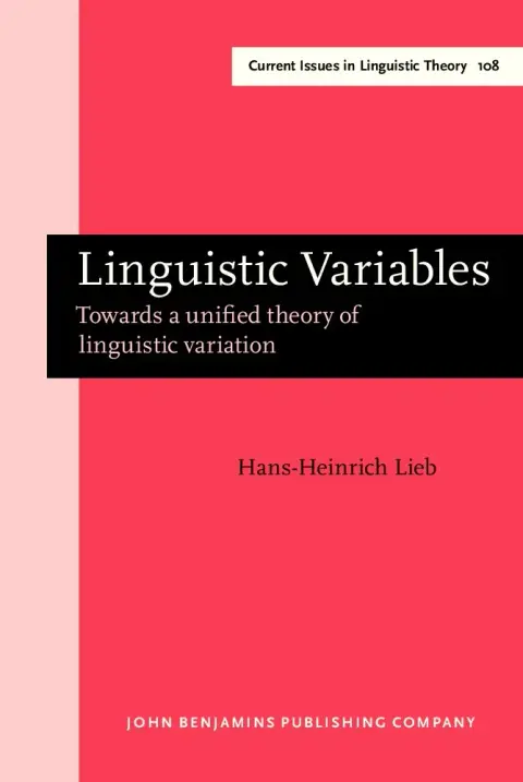 Cover of Linguistic Variables