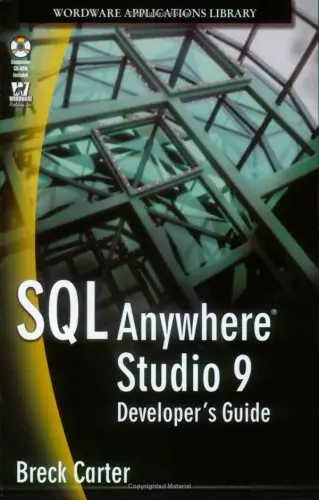 Cover of SQL Anywhere Studio 9 Developer's Guide