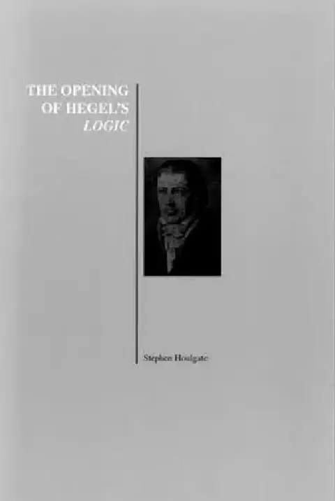 Cover of The Opening of Hegel's Logic