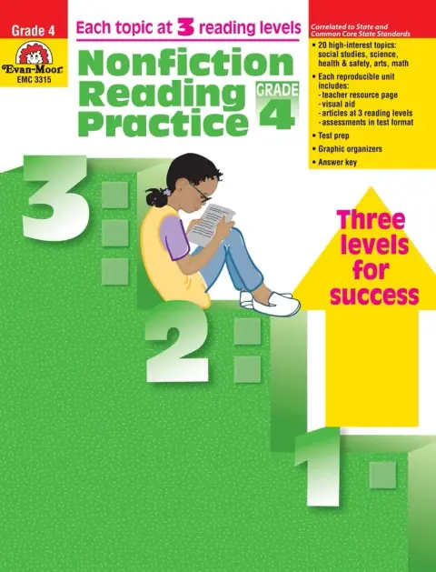 Cover of Nonfiction Reading Practice, Grade 4
