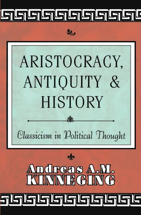 Cover of Aristocracy, Antiquity and History
