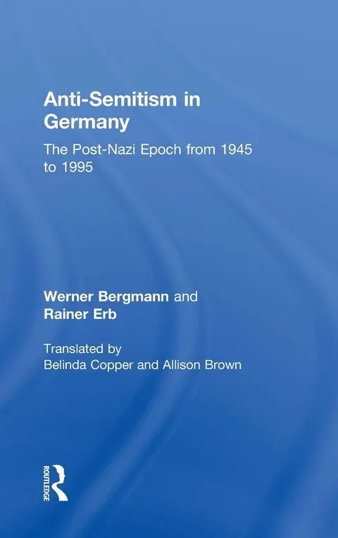 Cover of Anti-Semitism in Germany