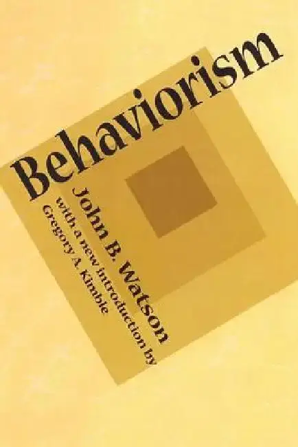 Cover of Behaviorism