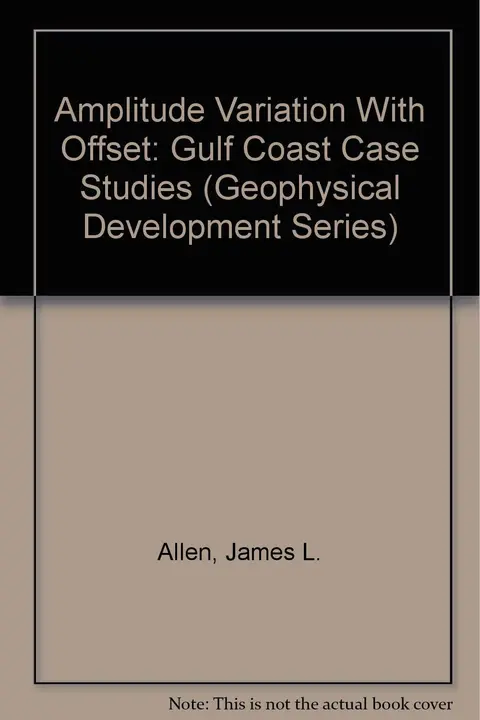 Cover of Amplitude Variation with Offset