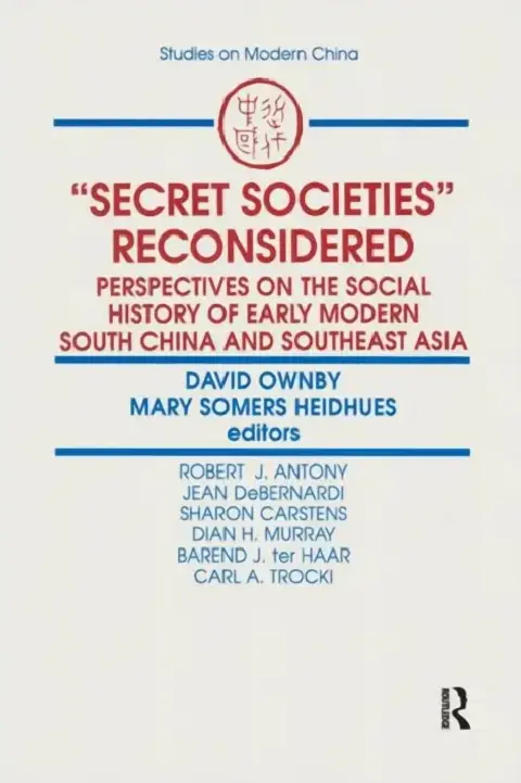 Cover of Secret Societies Reconsidered
