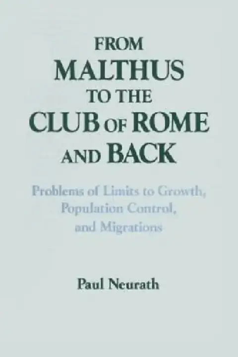Cover of From Malthus to the Club of Rome and Back