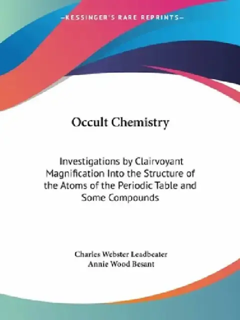 Cover of Occult Chemistry