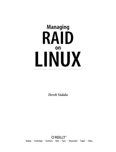 Cover of Managing RAID on Linux