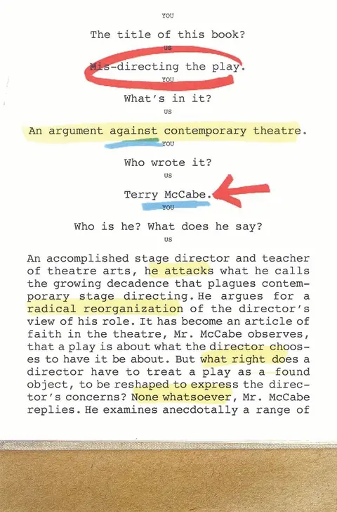 Cover of Mis-directing the Play