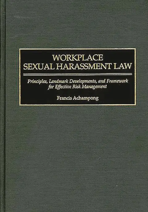 Cover of Workplace Sexual Harassment Law
