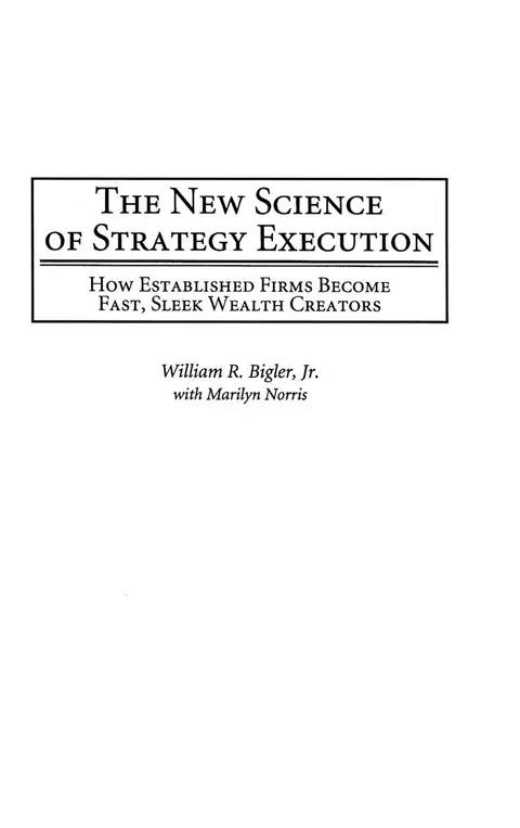 Cover of The New Science of Strategy Execution