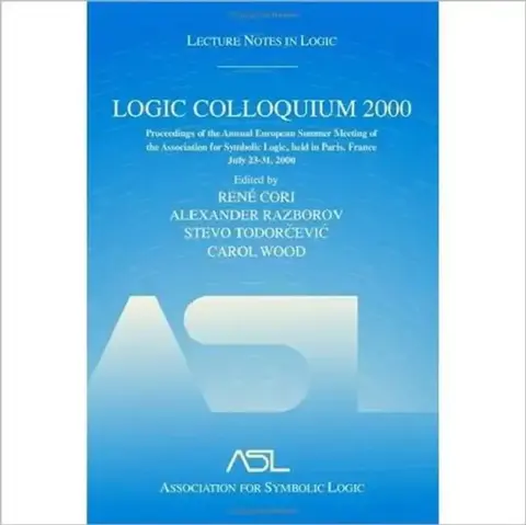 Cover of Logic Colloquium 2000 (Hardcover)