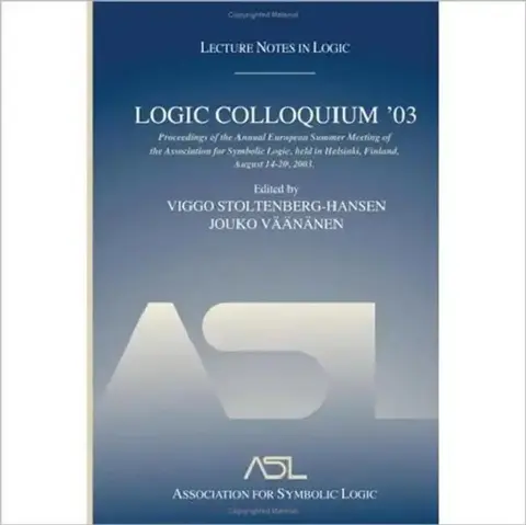 Cover of Logic Colloquium '03