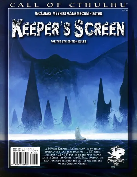 Cover of Call of Cthulhu Keeper's Screen