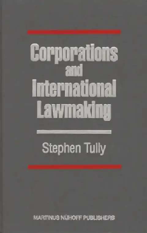 Cover of Corporations and International Lawmaking