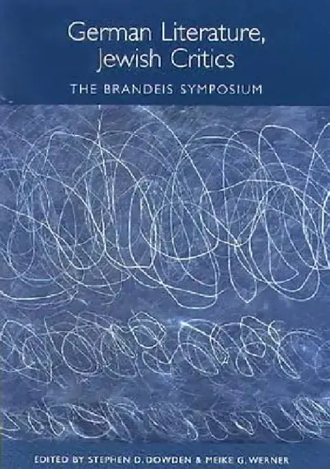 Cover of German Literature, Jewish Critics