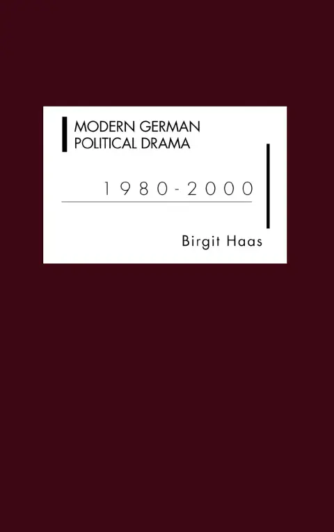 Cover of Modern German Political Drama 1980-2000