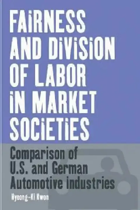 Cover of Fairness and Division of Labor in Market Societies
