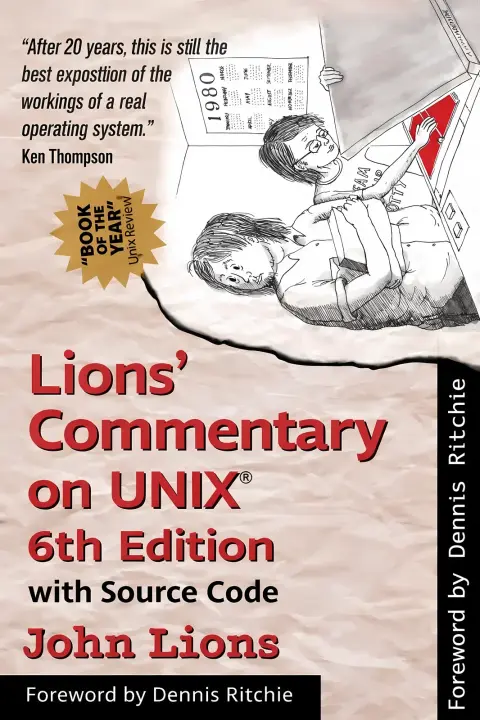 Cover of Lions' Commentary on Unix