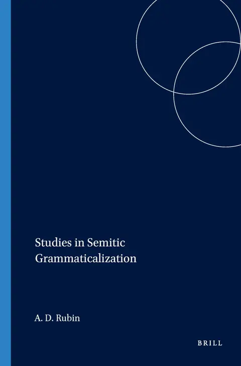 Cover of Studies in Semitic Grammaticalization