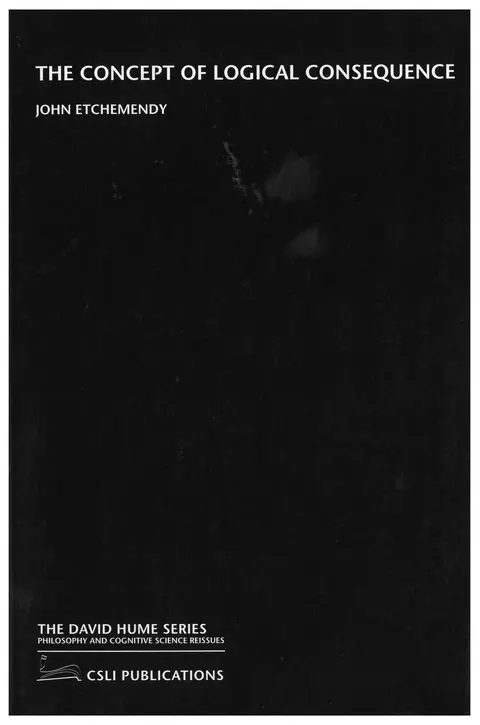 Cover of The Concept of Logical Consequence