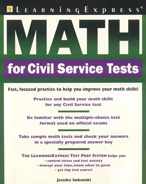 Cover of Math for civil service tests