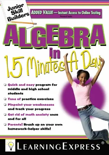 Cover of Algebra in 15 Minutes a Day