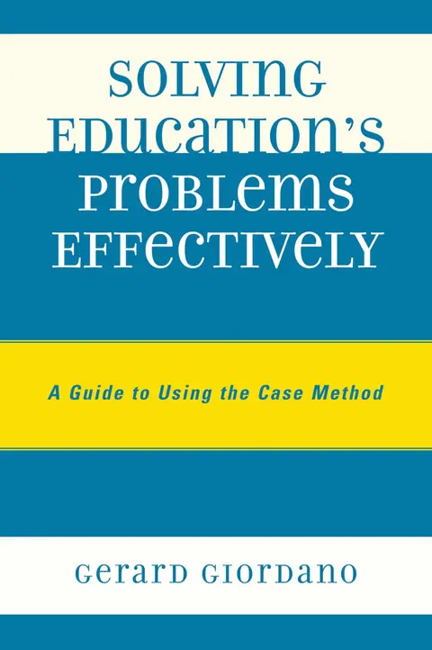 Cover of Solving Education's Problems Effectively