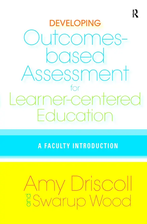 Cover of Developing Outcomes-Based Assessment for Learner-Centered Education
