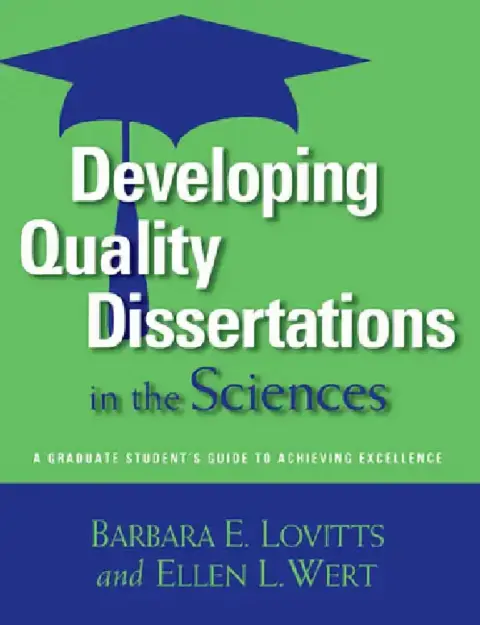 Cover of Developing Quality Dissertations in the Sciences